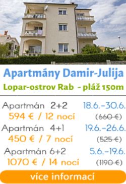 Apartmány Damir-Julija Lopar Rab