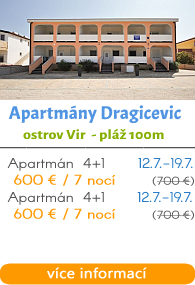 Apartmany Dragicevic ostrov Vir