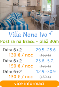 Villa Nono Ivo - Postira na ostrově Brač
